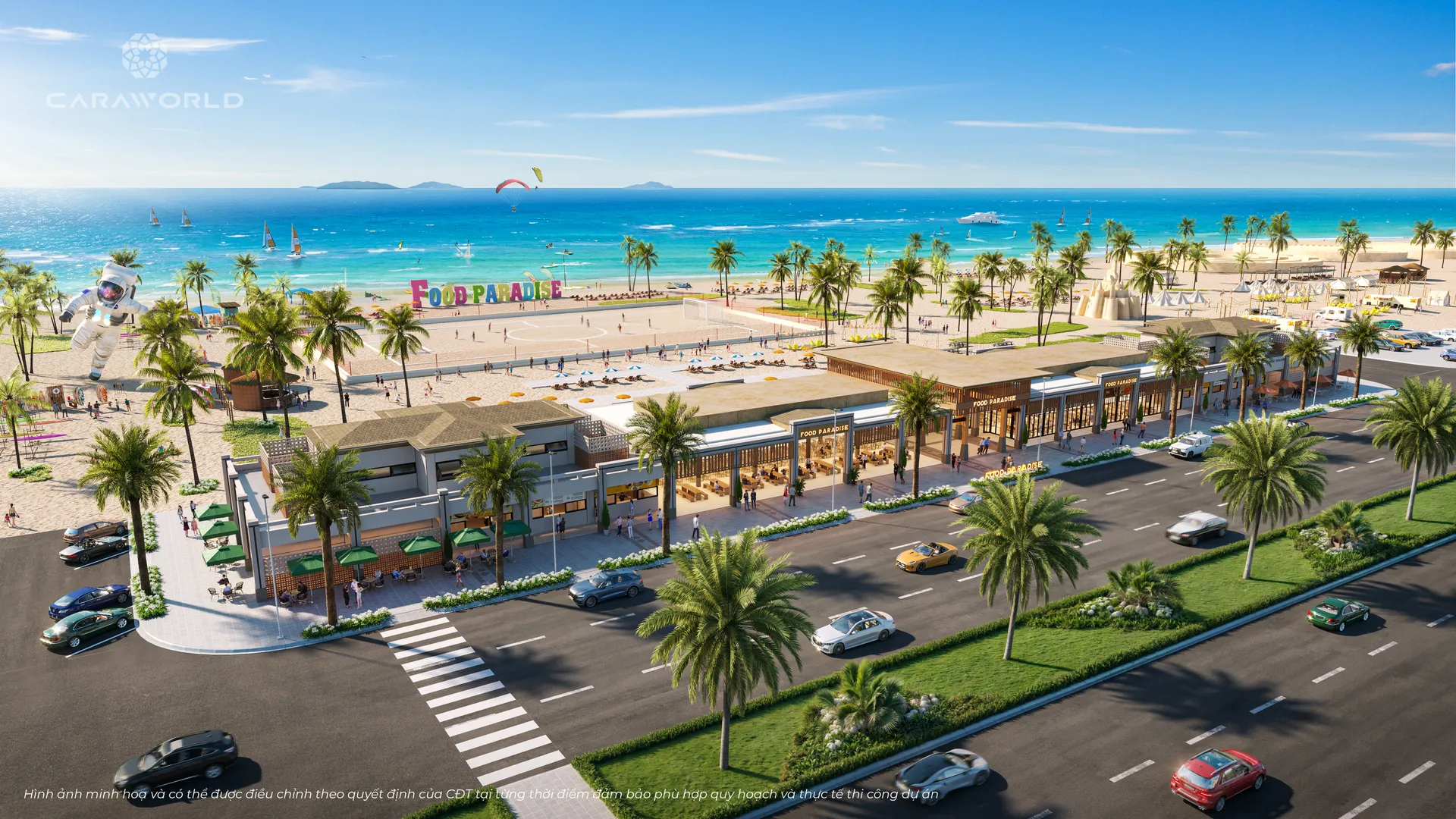 Food court ven biển CaraWorld Cam Ranh