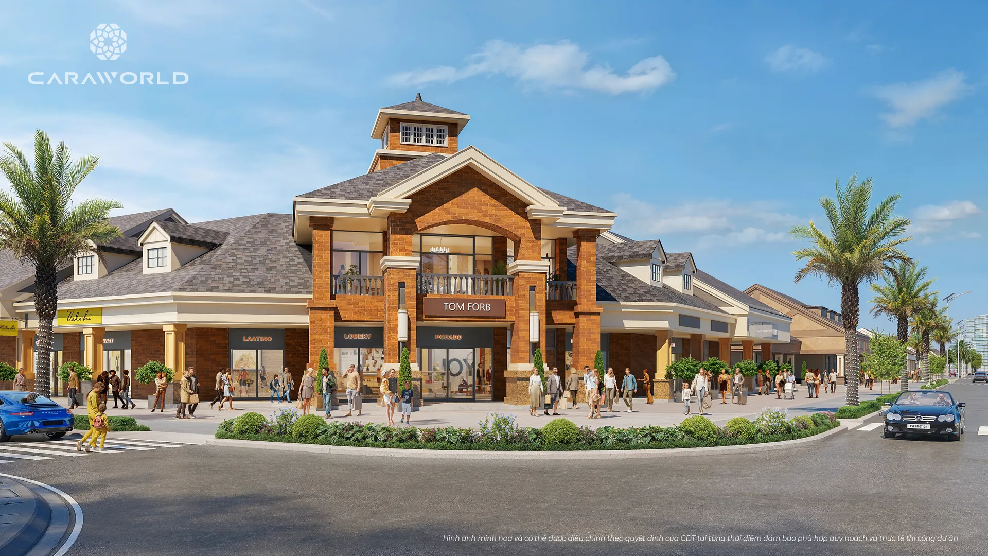 Làng outlet mua sắm CaraWorld Cam Ranh